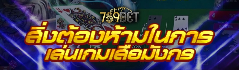 สิ่งต้องห้ามในการเล่นเกมเสือมังกร