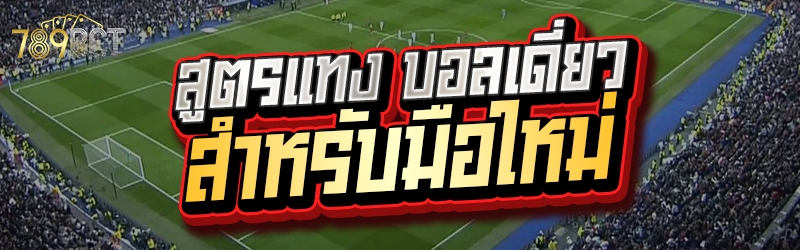 สูตรแทง บอลเดี่ยว สำหรับมือใหม่