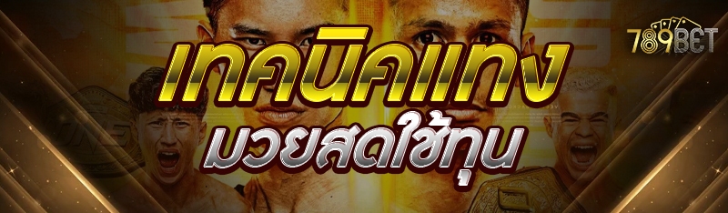 เทคนิคแทงมวยสดใช้ทุนน้อย